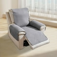 thumbnail image 4 of Recliner Sofa Cover, One-Piece Slipcover for Rocking & Massage Chairs, 55x196cm Pet-Proof Furniture Protector, Washable Polyester, Modern Solid Design, 4 of 7