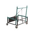 thumbnail image 4 of NPS Modern 4-caster Powder-Coated Steel Metal Table Assist Dolly in Brown, 4 of 15