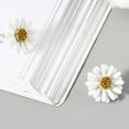 thumbnail image 6 of Yesbay Women Painting Daisies Flower Ear Stud Earrings Piercing Jewelry Gift, 6 of 7