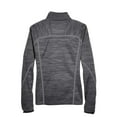thumbnail image 5 of North End 78697 Women's Flux Mélange Bonded Fleece Jacket-Carbon/ Black-S, 5 of 5