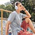 thumbnail image 6 of MERILER Wireless Bluetooth Headphones Over Ear with Noise Reduction, Hi-Fi Sound, Long Battery Life, Built-in Mic, Adjustable Headband, Multi-Mode Use, 6 of 6