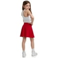 thumbnail image 6 of Sweet Hearts Girls' Skater Skirt - High Waist Stretch Crepe Uniform Skirt: Made in USA (Sizes: 5-18), 6 of 7