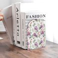 thumbnail image 6 of Susaid Orchids Flowers Print Wooden Bookends Decorative Book Ends for Shelves Heavy Books Holder Organizer Non-Slip Desk Book End for Kids Room Office School 1 Pairs, 6 of 8