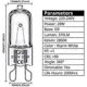 thumbnail image 2 of G9 Halogen Light Bulbs 28W, G9 Dimmable Capsule Bulbs, Warm White 2800K, Non-Flicker,10 Pack, 2 of 5