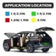 thumbnail image 4 of Protector de borde de puerta de coche CloudBuyer universal transparente, 4 of 7