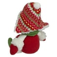 thumbnail image 5 of Northlight 8" Red and Green Sitting Snowman Girl Christmas Figure, 5 of 5