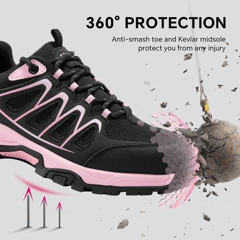 SPIEZ® Composite Toe Safety Shoes, Lightweight, Size 9 - Walmart.com