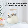 thumbnail image 6 of 100Fens Whistle Stovetop Tea Kettle Food Grade Stainless Steel Fast Boiling Hot Water High Capacity 2.2 Quarts With Handle, 6 of 6