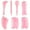 Pink, variant on 7pcs Resin Gua Sha Scraping Facial Massage Tools Kit SPA Scraping Massage Tool Be Used On The Chin Face Neck