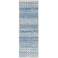 thumbnail image 2 of Mark&Day Area Rugs, 3x18 Louise Global Denim Runner Area Rug, Cream Dark Blue Slate Carpet for Hallway, Kitchen, Bedroom or Living Room (2'7" x 18' Runner), 2 of 6