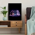 thumbnail image 5 of UXIEQU Neon Cats Gaming Canvas Wall Art 15.75x11.81 Inches, 5 of 8