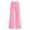 Pink, variant on lnmuld Solid Kids Drawstring Wide Leg Sweatpants with Front Seam Detail White,7-8 Years