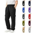 thumbnail image 7 of FAIWAD Boys Cargo Sweatpants Elastic High Waisted Joggers Kids Casual Athletic Workout Pants with Pockets, 7 of 7