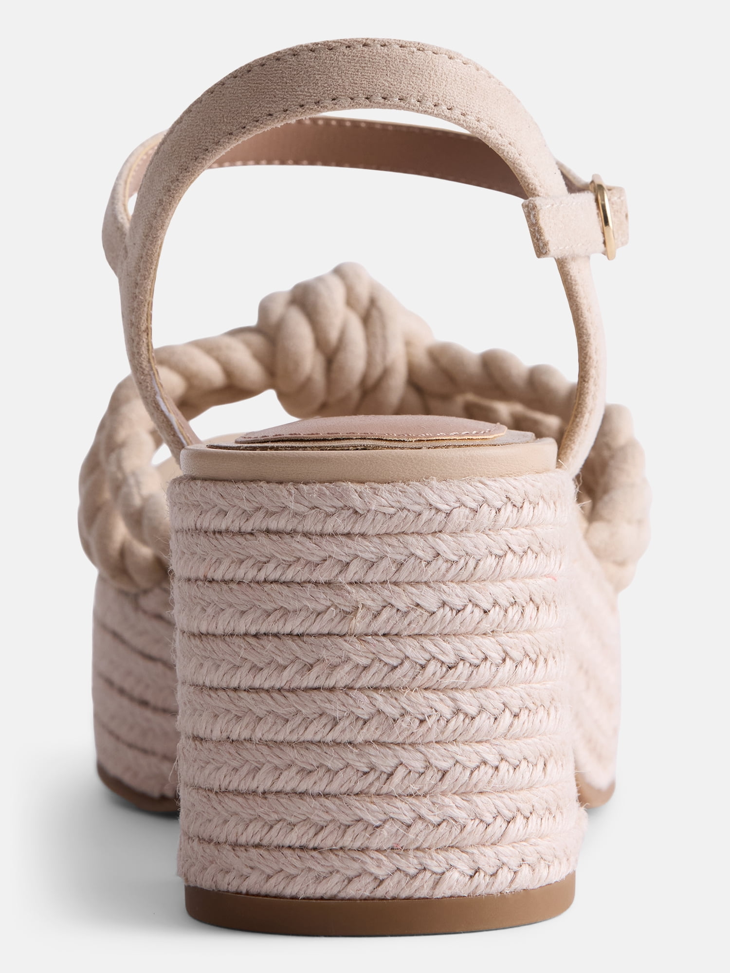 Free Assembly Women's Espadrille Block Heel Platform Sandals