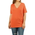thumbnail image 4 of Women Casual Short Sleeve Realxed Fit Basic T-Shirt Tops (S-3XL), 4 of 4
