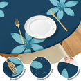 thumbnail image 4 of Round fitted tablecloth with elastic border, polyester fabric, fits 44-52 inch tables, extra large, 4 of 7