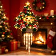 thumbnail image 5 of Christmas Porch Railing Lights, Warm White Led Christmas Tree Christmas Porch Railing Light For Holiday Party Decor, 5 of 5