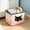 B, variant on Cute Cat Print Foldable Storage Bin, Large Capacity Fabric Organizer Box for Clothes Toys Blankets Household Bedroom Tidying