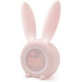 thumbnail image 1 of Bail Children's Light Alarm Clock Cute Rabbit Children's Alarm Clock Creative Bedside Lamp Snooze Function Timed Night Light Children's Day Gift for Kids Girls (Pink), 1 of 5