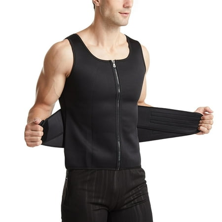 

Male Waist Trainer Workout Waist Corset Vest Man Lumbar Shapewear Shirt xxxL