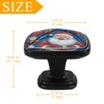 thumbnail image 4 of 4 Pcs Cabinet Handle Drawer Pulls Santa Claus Knobs with Screws Square Furniture Office Cabinet Knob Decoration, 4 of 7