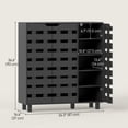 thumbnail image 3 of HOMCOM Armoire à Chaussures, Armoire de Rangement pour 20 Paires de Chaussures, Noir, 3 of 10