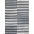 thumbnail image 2 of JONATHAN Y WASHABLE 8 x 10 Area Rug, Shutter Minimalist Striped Plaid - Dark Gray/Cream, WSH305A-8, 2 of 9