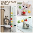 thumbnail image 4 of Uxcell Bite Resistant Catnip Playing, Durable and Interesting, Simulated Persimmon Cat Teeth Chew Playing Catnip Filled (3 Color, 3 Pcs), Intended for Bedroom / Balcony (45 x 5cm), 4 of 7