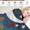 thumbnail image 3 of ARISTURING Americo Makk Stars American Romanticism Flannel Blanket for All Seasons Long-lasting Blanket 50x60in, 3 of 6