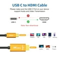 thumbnail image 4 of 4K USB Type C to HDMI Video Cable Adapter 4K@60Hz 6.6 feet, 4 of 7