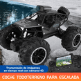 thumbnail image 1 of Auto RC 1:18 Todo Terreno 4WD con Pantalla Integrada en el Control, Transmisión de Video en Vivo, Batería Recargable, Cámara FPV, Negro, Regalo Premium, 1 of 7
