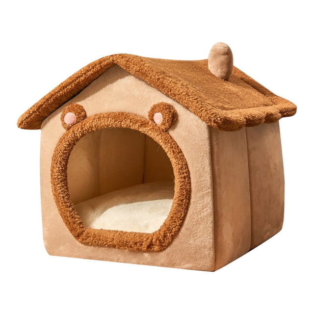 SIfdSeng Lit de Sommeil d'Intérieur Chaud pour Chat d'Hiver Confortable, Convient aux Chats, Chiots et