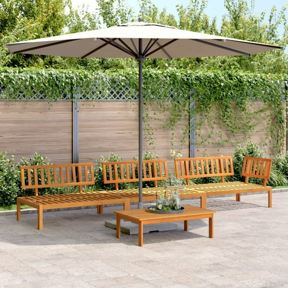 vidaXL 4 Piece Patio Pallet Sofa Set Solid Wood Acacia