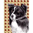thumbnail image 1 of Carolines Treasures SC9207GF 15 x 15 In. Border Collie Fall Leaves Portrait Flag, Garden Size, 1 of 3