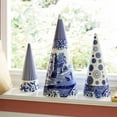thumbnail image 2 of Spode Blue Italian Cone Shaped Topiary 8", 2 of 5