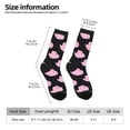 thumbnail image 2 of Fotbe Cowboy Hat Pattern Long Socks for Men & Women – Breathable & Stretchy Compression Socks, Ideal for Running, Travel, and Everyday Wear Size 5-11, 2 of 6