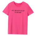 thumbnail image 1 of Camiseta básica para mujer, ajuste regular, ropa deportiva, cuello redondo, para viajes M, 1 of 7