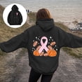 thumbnail image 5 of Godom Womens Floral Hoodies Sweatshirts Casual Long Sleeve Loose Fit Drawstring Hooded Pullover, 5 of 7