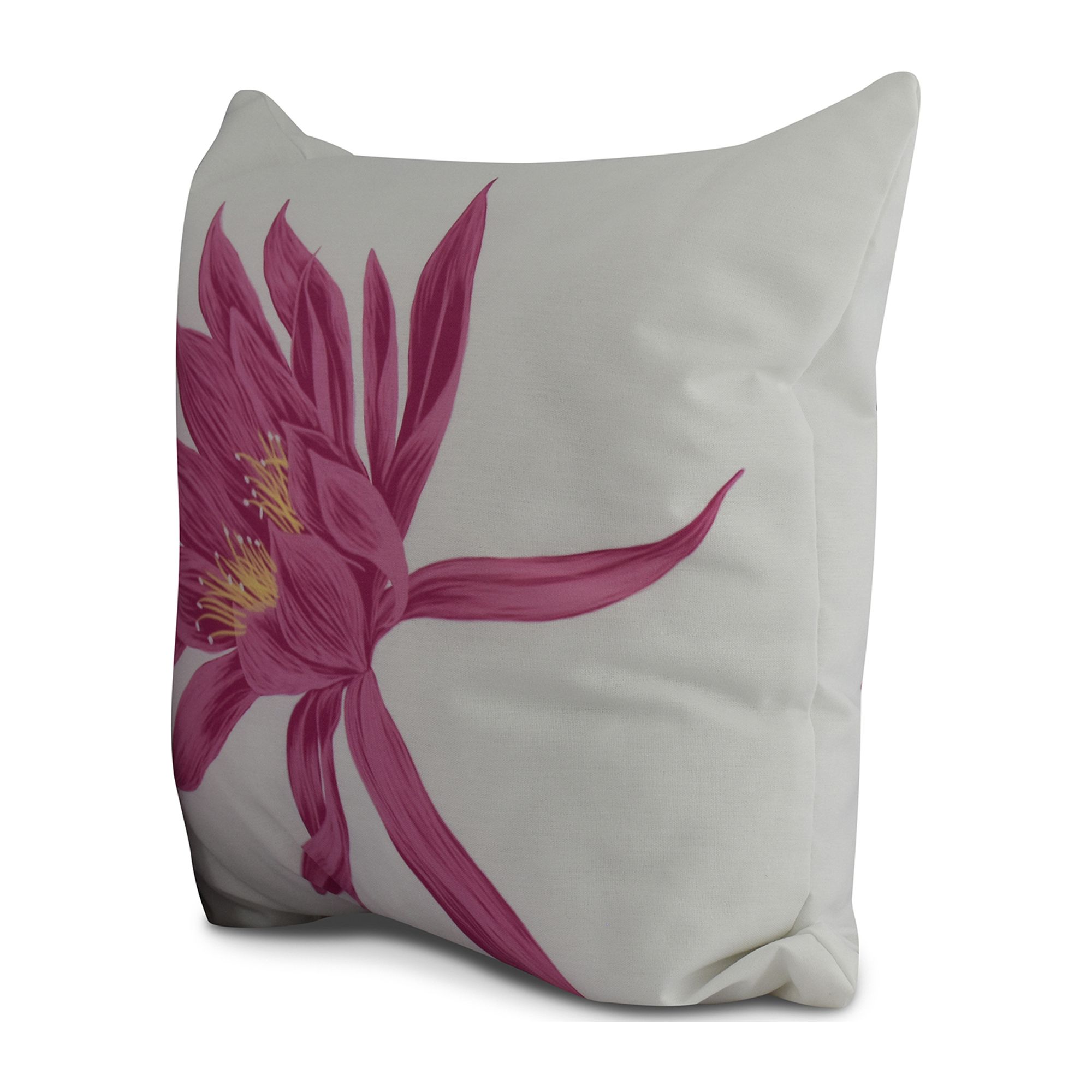 Simply Daisy, 18" x 18" Hojaver, Floral Print Outdoor Pillow, Pink