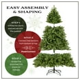 thumbnail image 4 of National Tree Company 7.5 ft. Pre-Lit Artificial Skykomish Pine Christmas Tree, Green, 550 Warm White LED Lights, Includes Stand, 4 of 7