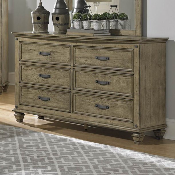 Driftwood Dresser in Oak Finish