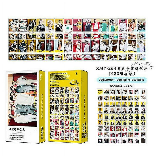 Lanbena 420pcs/ Bangtang Boy Album Card Korean Youth Group Lomo Sticker Card Set Print Picture Fan Gift