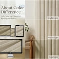 thumbnail image 4 of Cortinas TWODRAPES de lino beige con pliegue pinzado, 102 x 244 cm, 2 paneles, 4 of 9