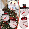 thumbnail image 2 of Calendario de Adviento de Navidad Santa de madera muñeco de nieve adorno colgante cuenta regresiva calendarios de Navidad decoración de fiesta en casa, 2 of 4