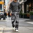 thumbnail image 5 of GrmtClth Cargo Pants for Men All Over Camo Pattern Loose Baggy Cut Multi Storage Pockets Stretch Pull On Daily Street Trousers Gray 4XL, 5 of 8