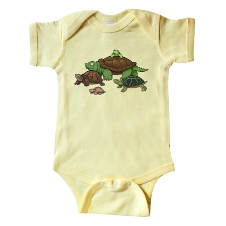 

Inktastic Turtle Parade Gift Baby Boy or Baby Girl Bodysuit