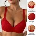 thumbnail image 2 of Betivan Women's Bra Solid Color Lace Underwire Push-Up Anti-Sagging Breathable Soft High Elasticity Non-Slip Adjustable Shoulder Straps Summer Daily Casual Office Fashion Everyday Comfort Bra, 2 of 9