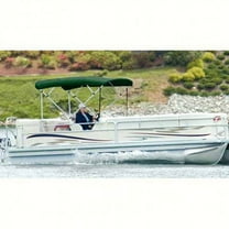 New 48" High 4 Bow Square Tube Pontoon Ups-able Bimini Top carver Covers 510a15 Beam Width 96"-102" Forest Green