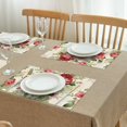 thumbnail image 3 of Pioneer Flower Floral Print Pattern Summer Placemats Table Placemats Set Of 4-Linen Kitchen Washable Placemats Table Mats 12x18 Inch Non-Slip Heat Resistant, 3 of 6