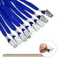 thumbnail image 4 of Uxcell 50Pcs Flat Lanyards with Clip Neck for ID Card Name Tags Badge Holders Blue, 4 of 6
